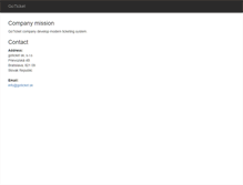 Tablet Screenshot of goticket.sk